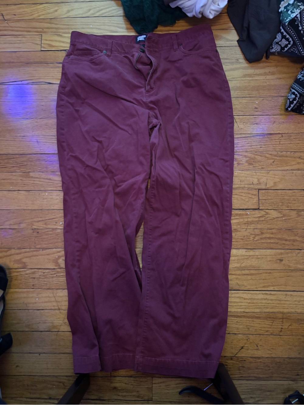 Lands’ End Maroon work pants